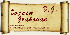 Dojčin Grahovac vizit kartica